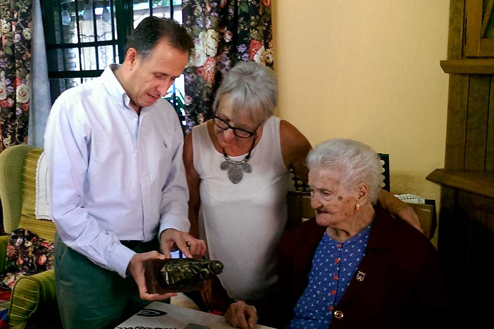 Petra Barbosa en su 109 cumpleaños