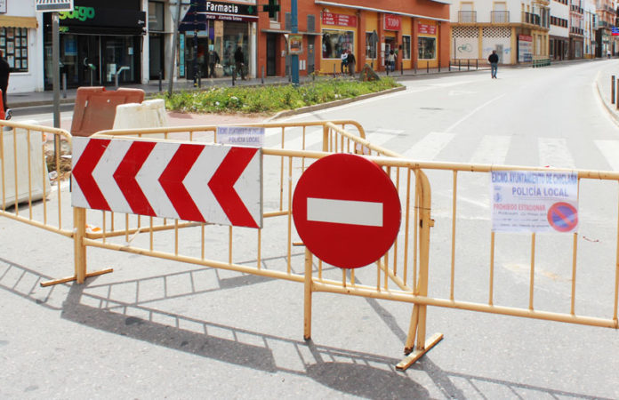 Mendizábal permanece cerrado al tráfico. FOTO: Muriel