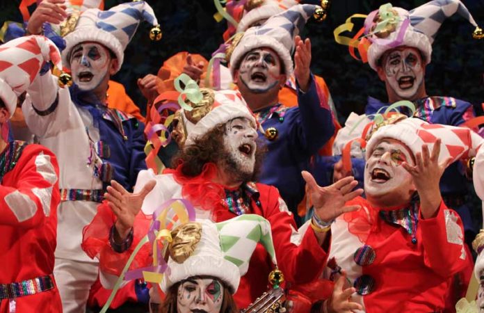 Alemania (centro) participó en el coro La Fiesta en el presente concurso.